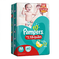 Combo 3 Gói Tã Quần Pampers Gói Đại M60 (60 Miếng)